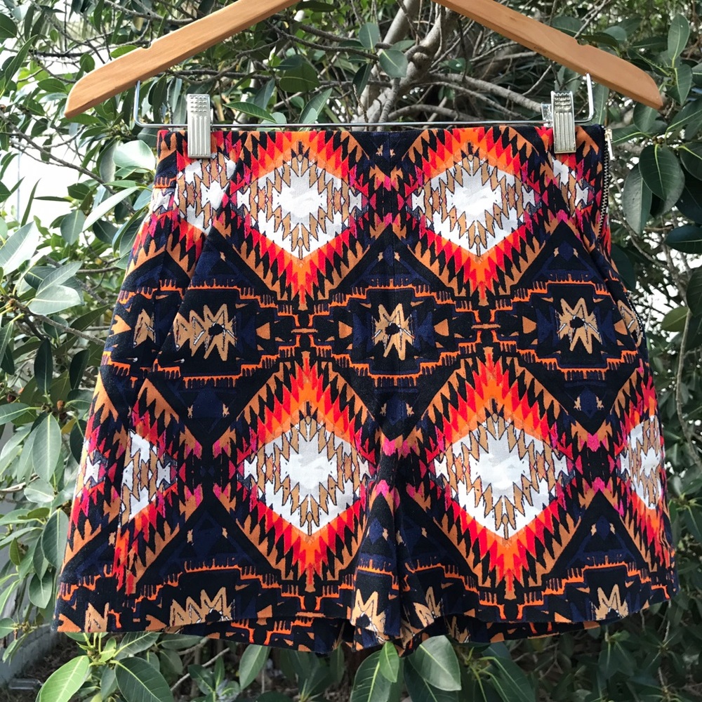 Tribal high waisted shorts