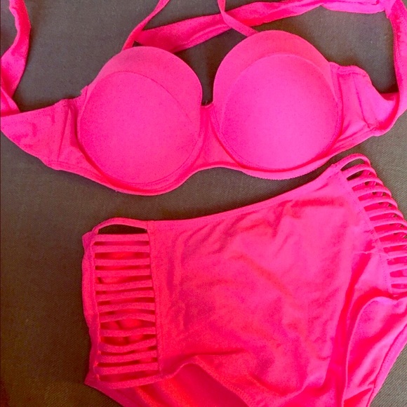 Other - 👙stunning high waisted hot pink bikini 👙