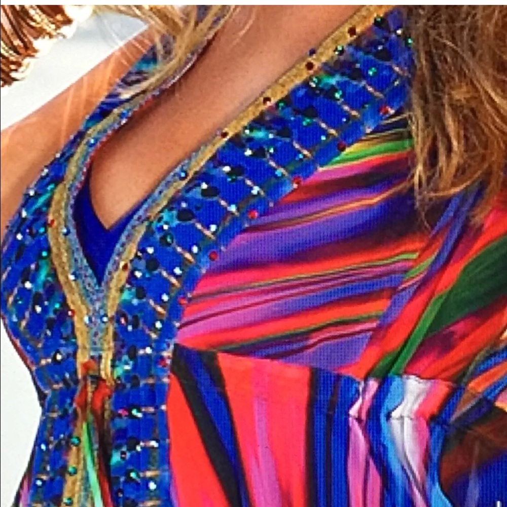 Boston Proper swirl maxi dress