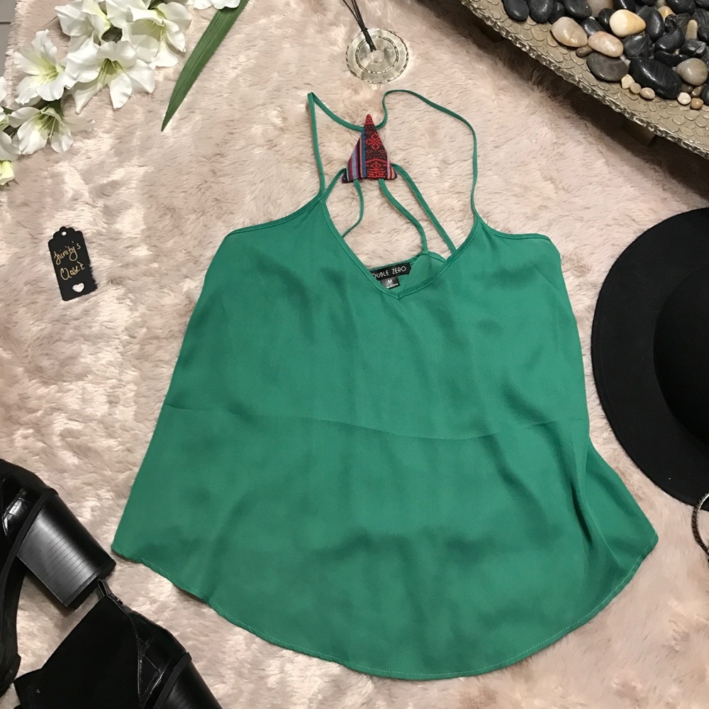 Green chiffon blouse