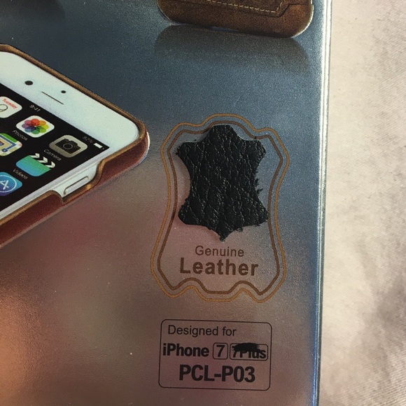 Black new leather iPhone 7 case Pierre Cardin - Picture 4 of 4