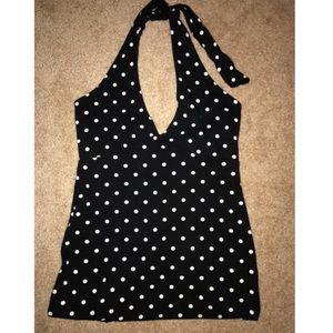 Forever 21 polka dot halter.