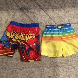 2 piece Boys Swim Trunk Bundle 4T