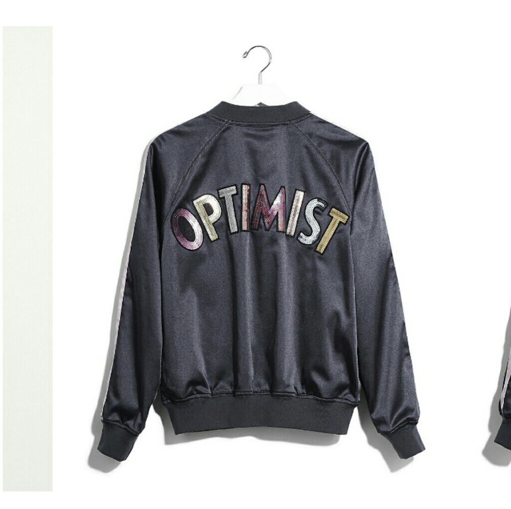 Karlie kloss express bomber jacket