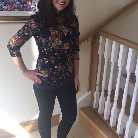 Kate spade sweater with stunning jeweled neckline - Picture 2 of 3