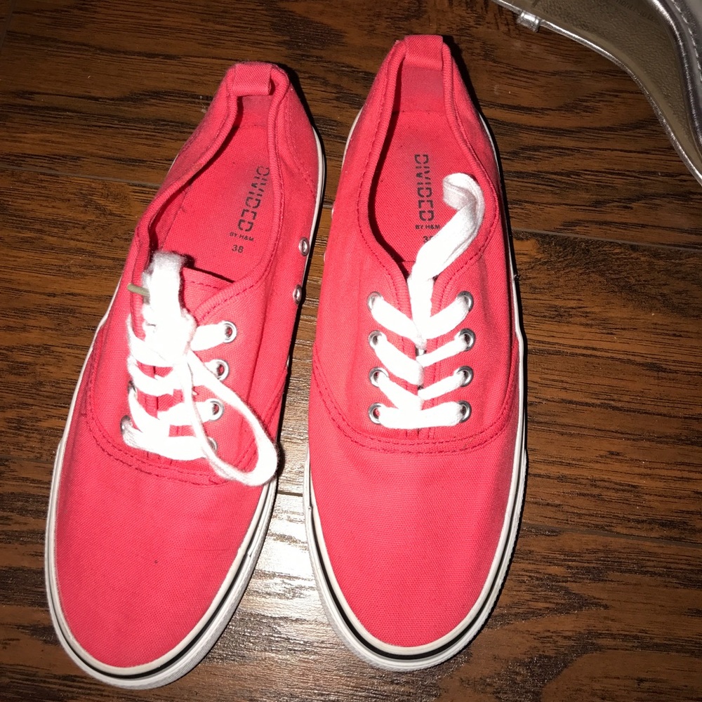 Pink sneakers