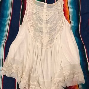 White Lace Tank Top