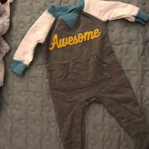 One piece sweat suit