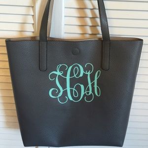Monogram Faux Leather Purse