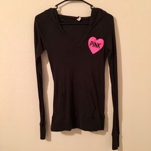 Thin Cotton Pull-over Hoodie (V NECK)