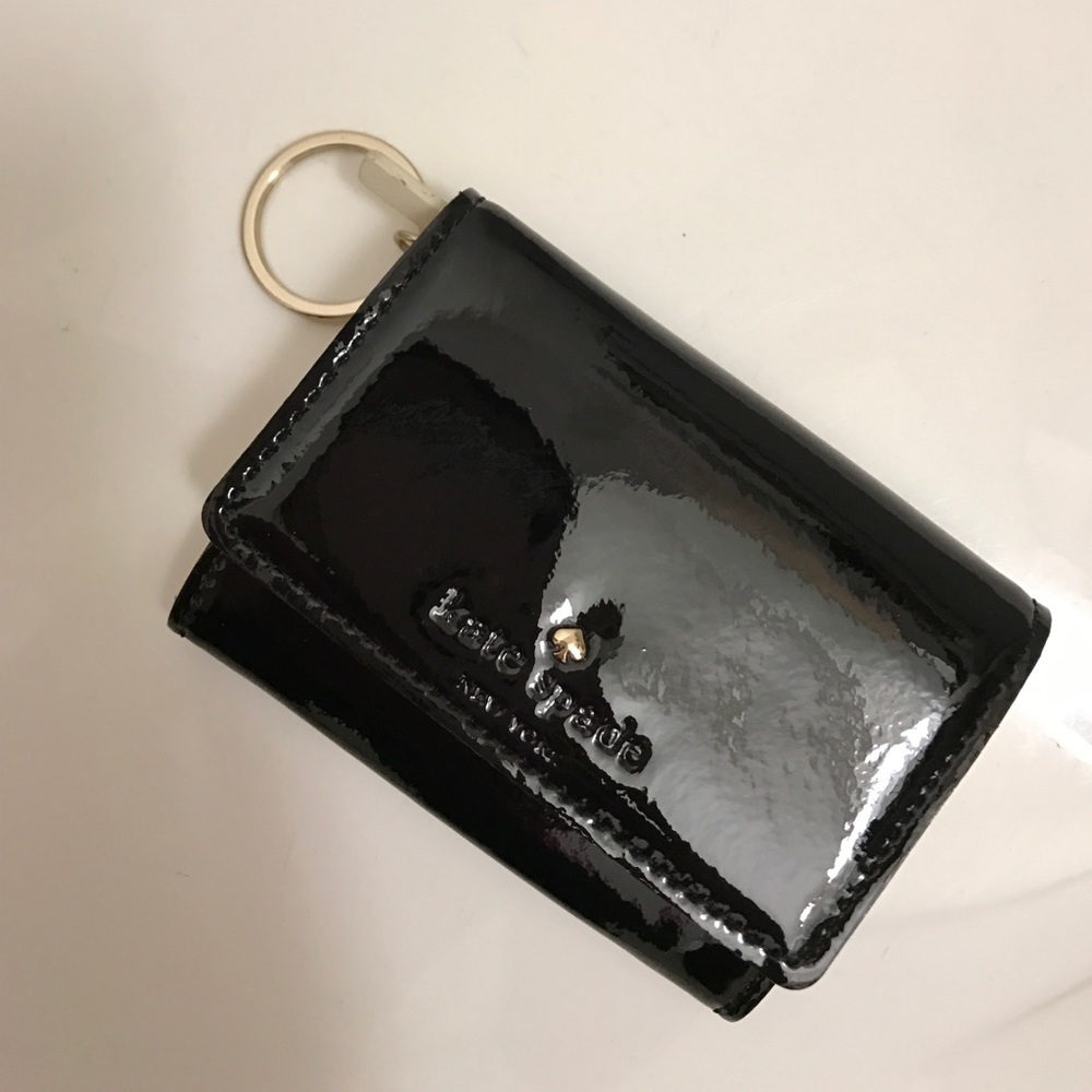 ♠️ Kate Spade black patent leather wallet