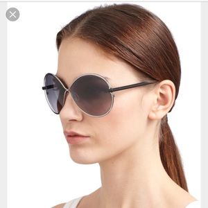 Tom Ford iconic silver frame sunglasses