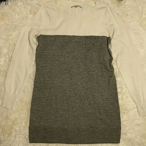 Gap contrast panel tunic sweater