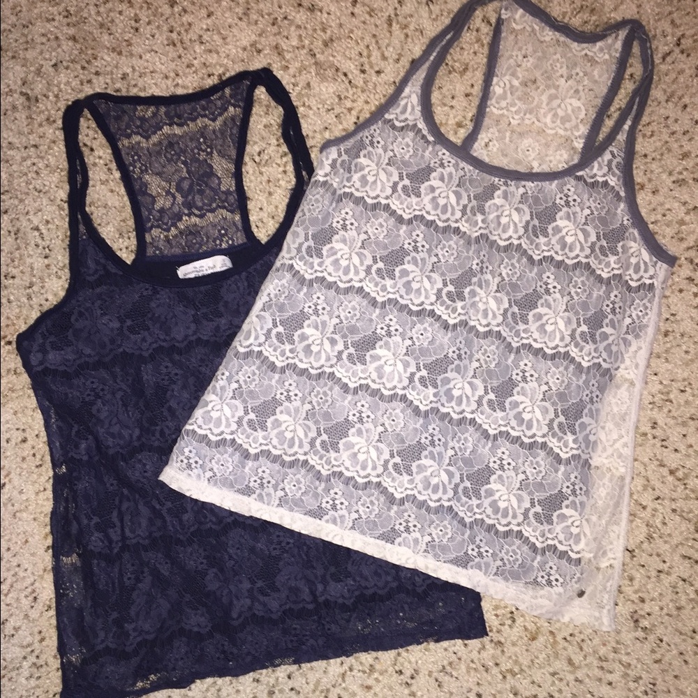 A&F Lace Tank Tops