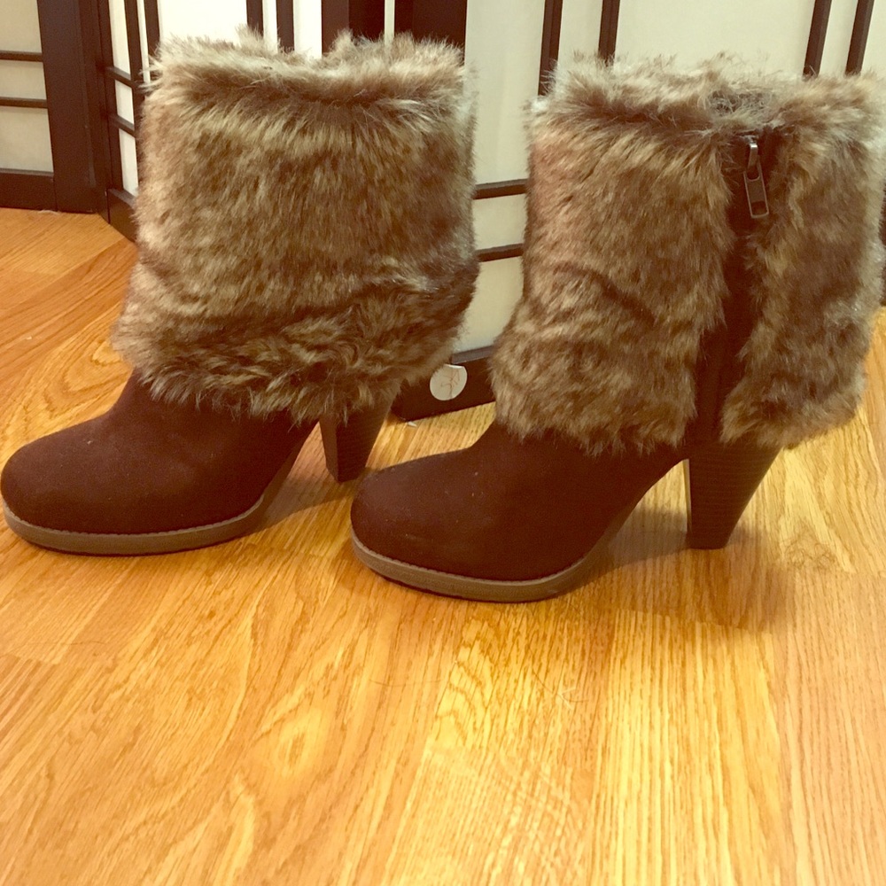 Furry boots