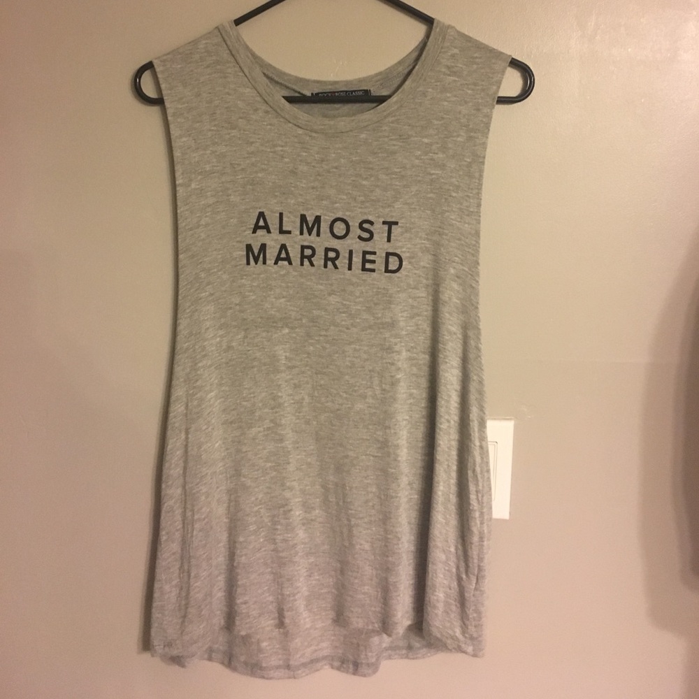 "Almost Married" muscle tank