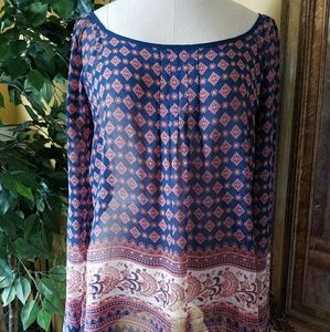 Beautiful Chiffon Bohemian Style Top