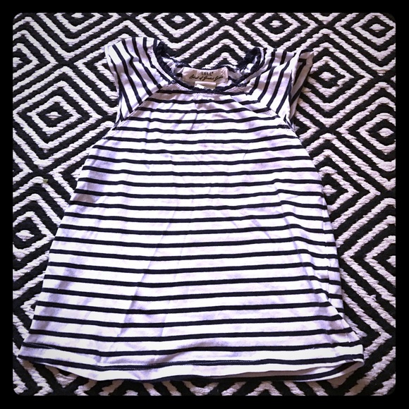 H&M Girls Cap Sleeve Striped Top - Picture 1 of 3