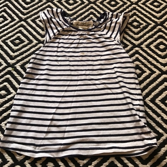 H&M Girls Cap Sleeve Striped Top - Picture 2 of 3