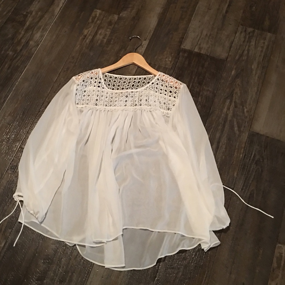 LOFT sheer top