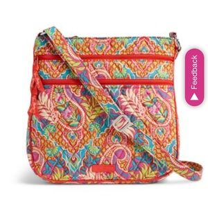 Vera Bradley Triple Zip Hipster Crossbody