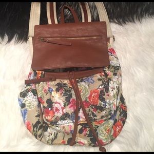 Steve Madden Floral Messenger Backpack