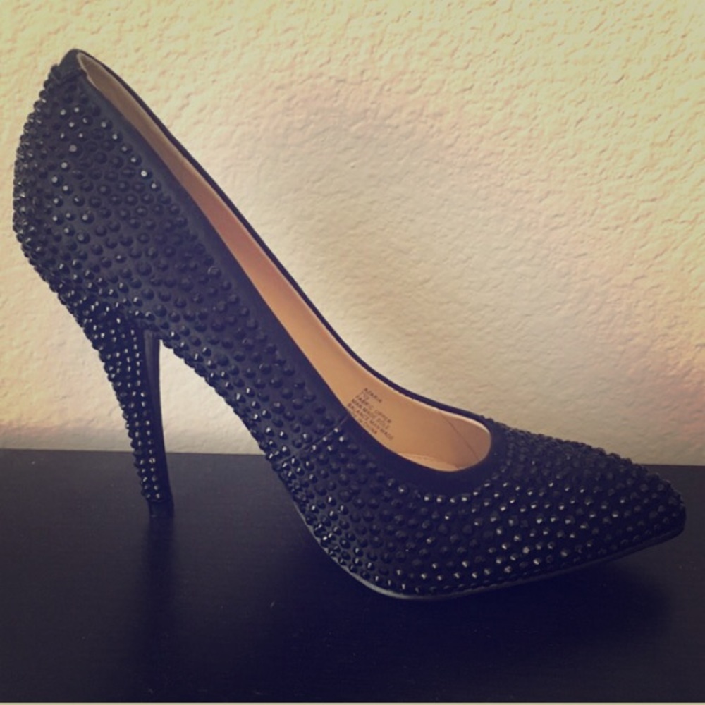 Betsey Johnson Black heels size 7.5