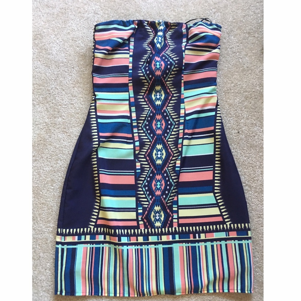Multicolored Aztec Dress