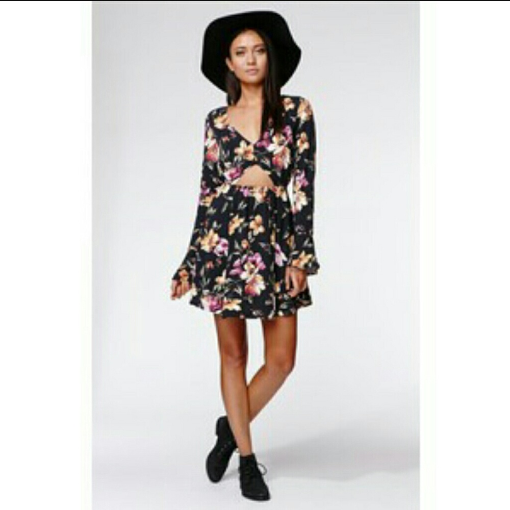 Kendall and Kylie Floral Print Dress