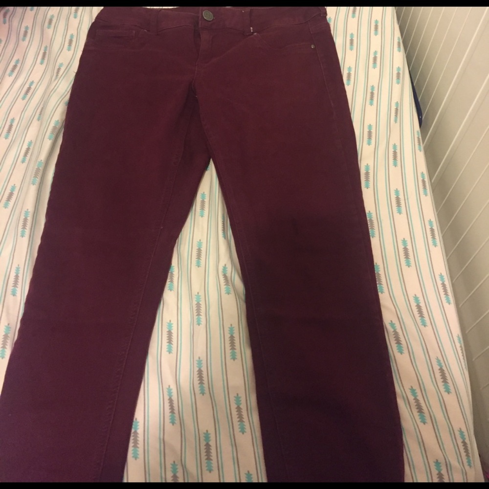 Maroon jeggings