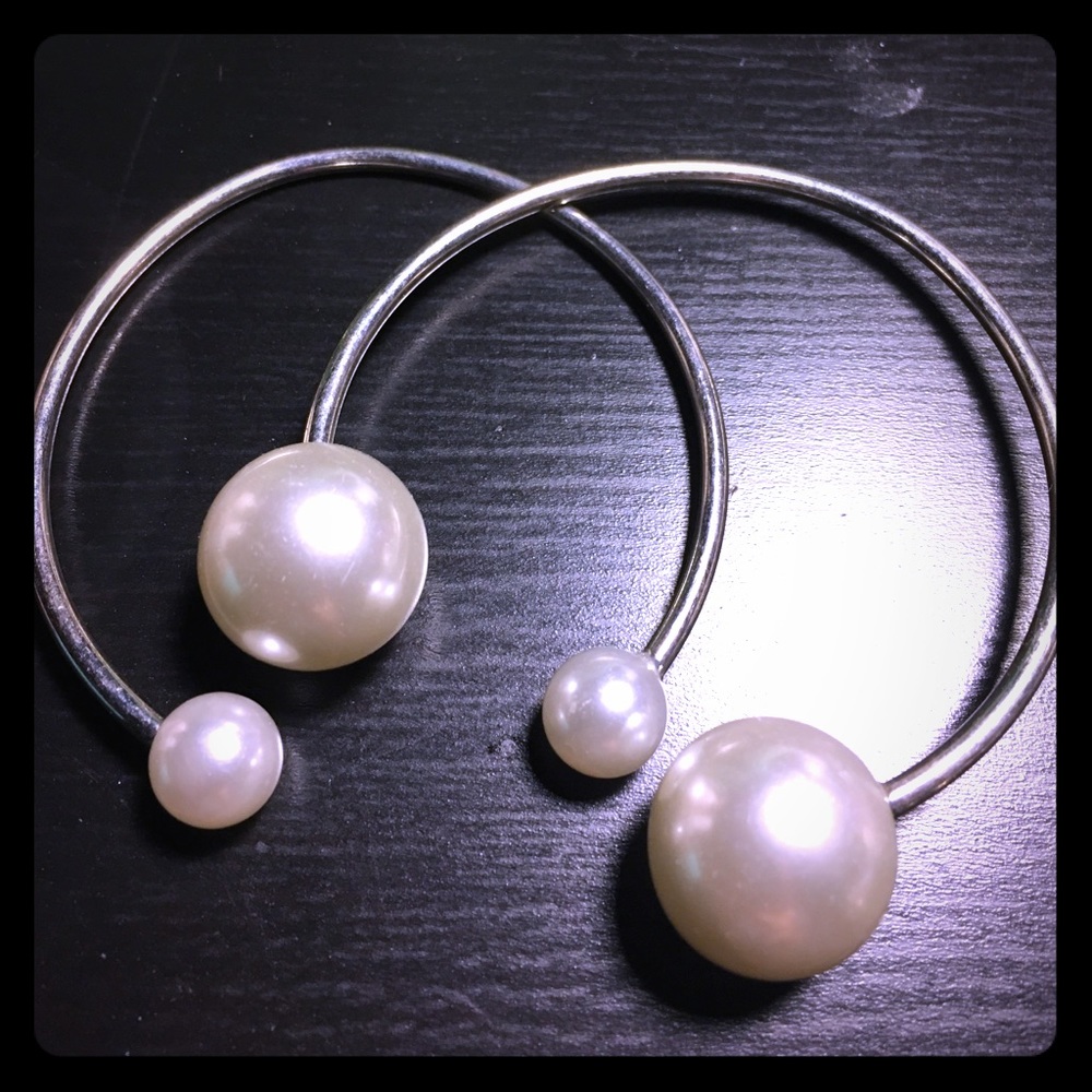 Adjustable Pearl bangles （a set）2 bangles