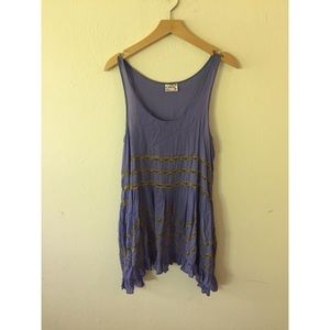 Voile and lace trapeze slip