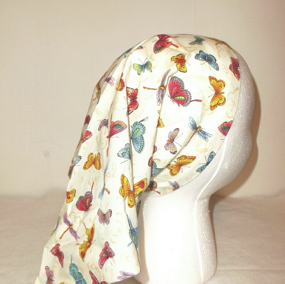 Accessories - Dragonfly & Butterfly Triangle Head Wrap Scarf