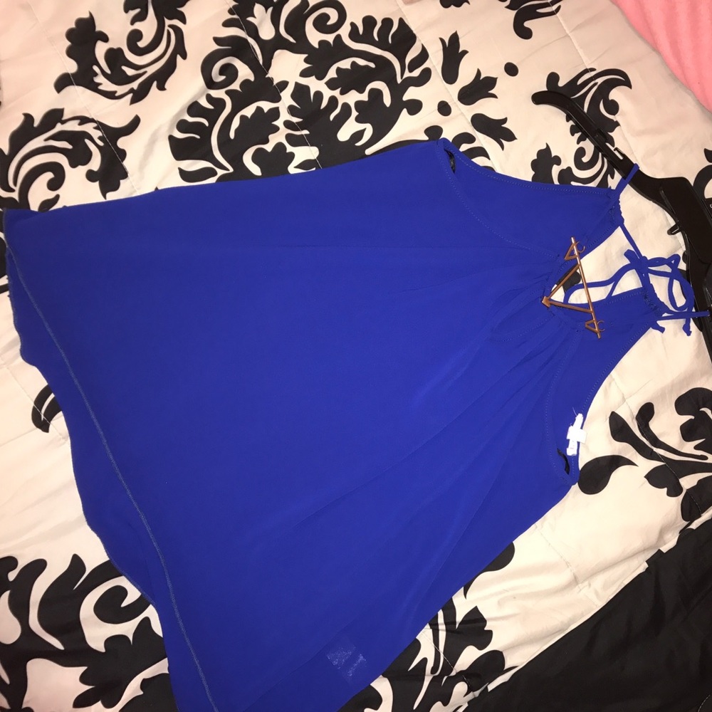 Royal Blue Blouse
