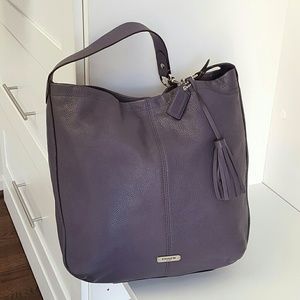 Coach Avery Sienna slate purple large hobo