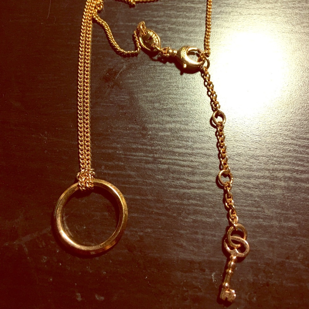 Fossil ring necklace