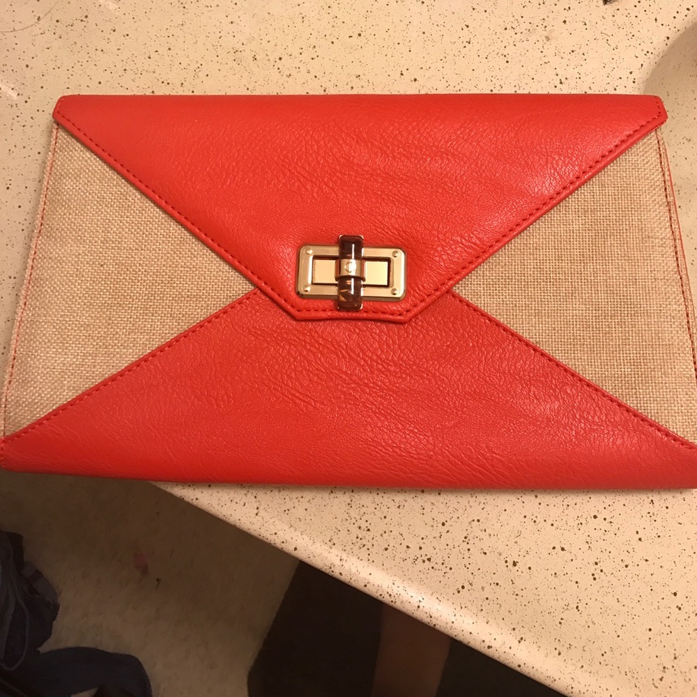 Oversized Two tone clutch