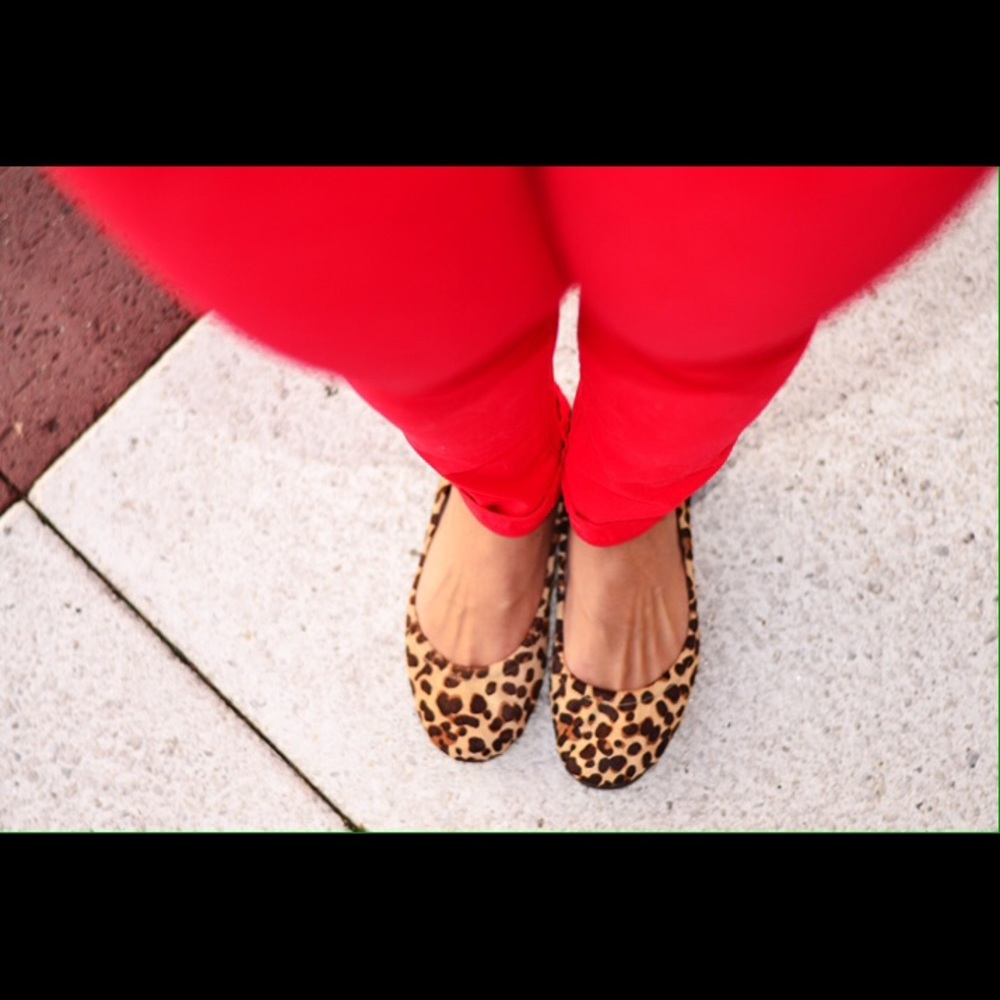 Calf Hair Animal Printed Flats