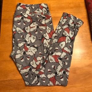 Lularoe TC Fox (wolves?) leggings