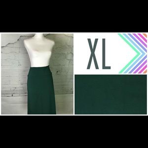 Green pencil skirt