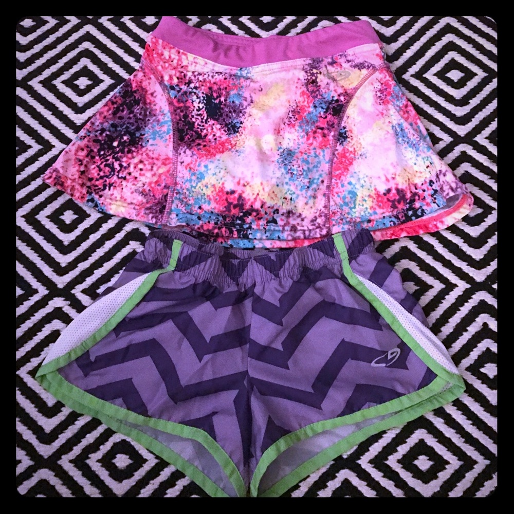 Set of Two Champion Girls Shorts and Skort