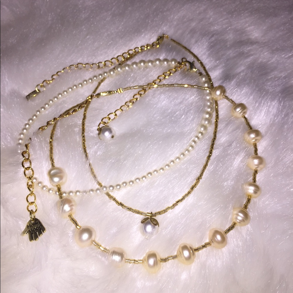 🌷Bundle Deal! 3 Elegant Pearl Choker/Necklace🌷