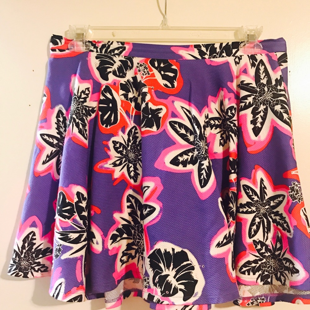 Nasty Gal Electric Lazy Land Skirt