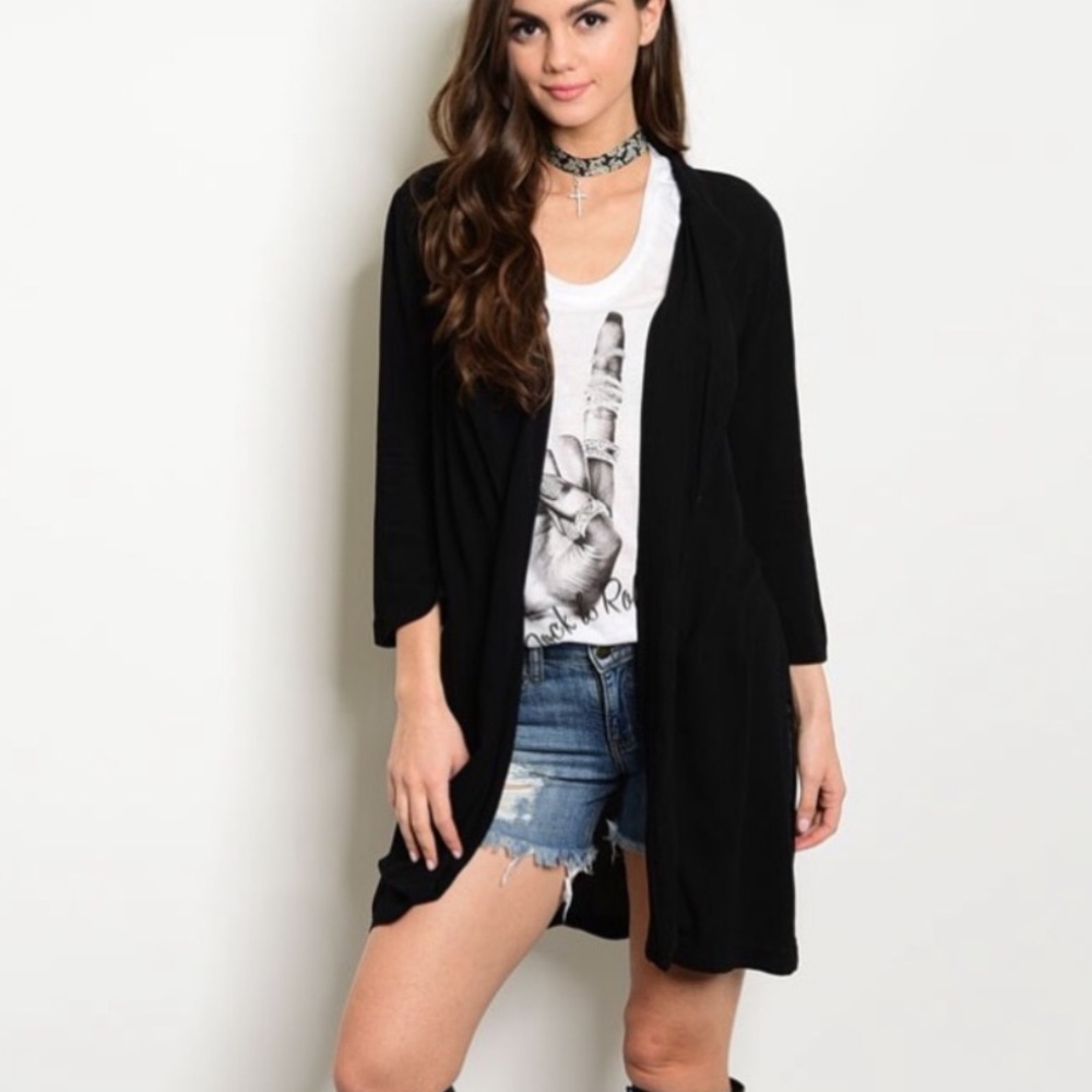 Long Side Slit Jacket - Picture 2 of 6