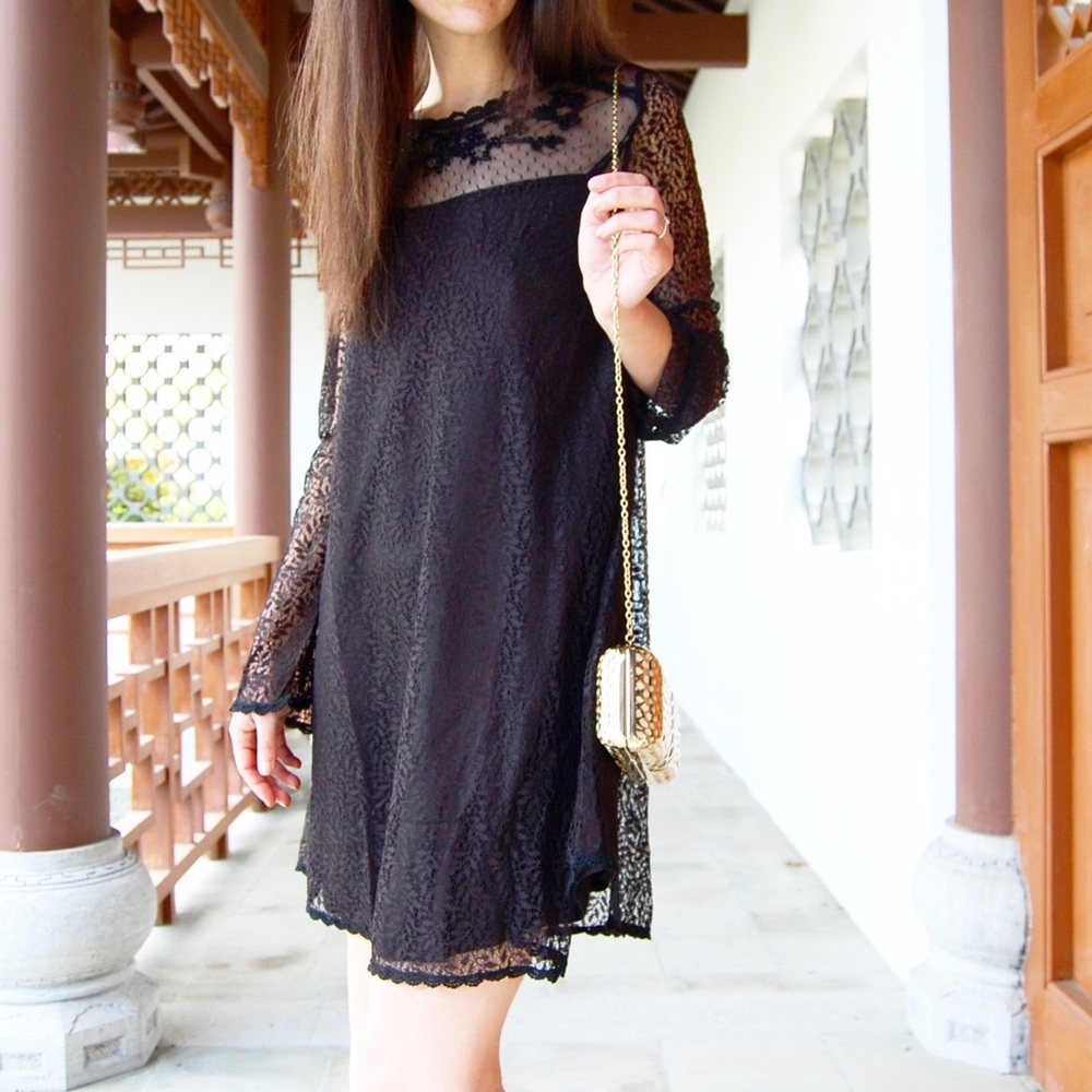Bixby Creek Black Lace Dress - Picture 3 of 8