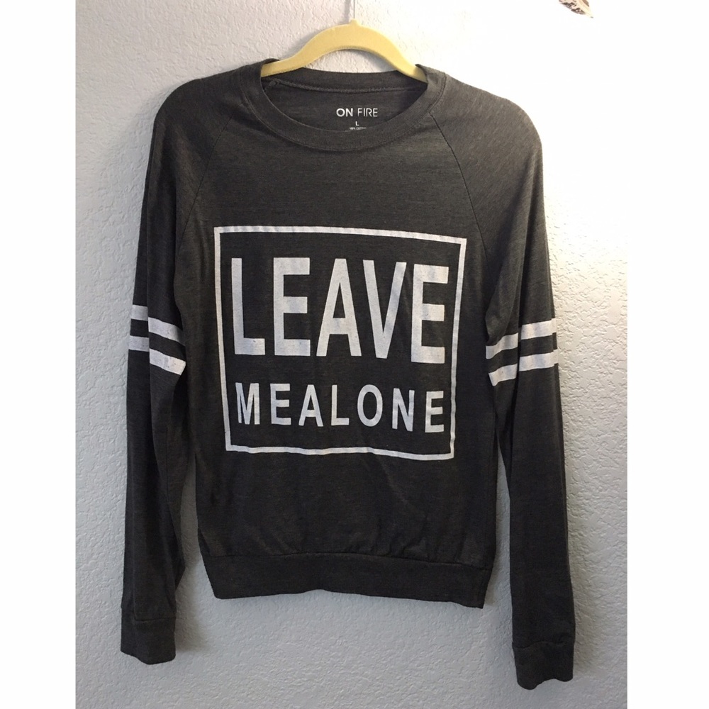 Dark gray long sleeve shirt