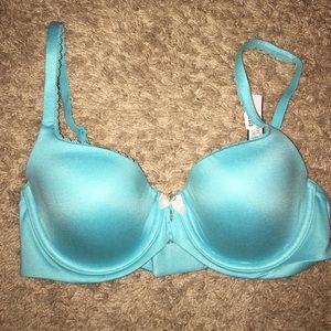 Aqua 32 D body by Victoria lined Demi bra new