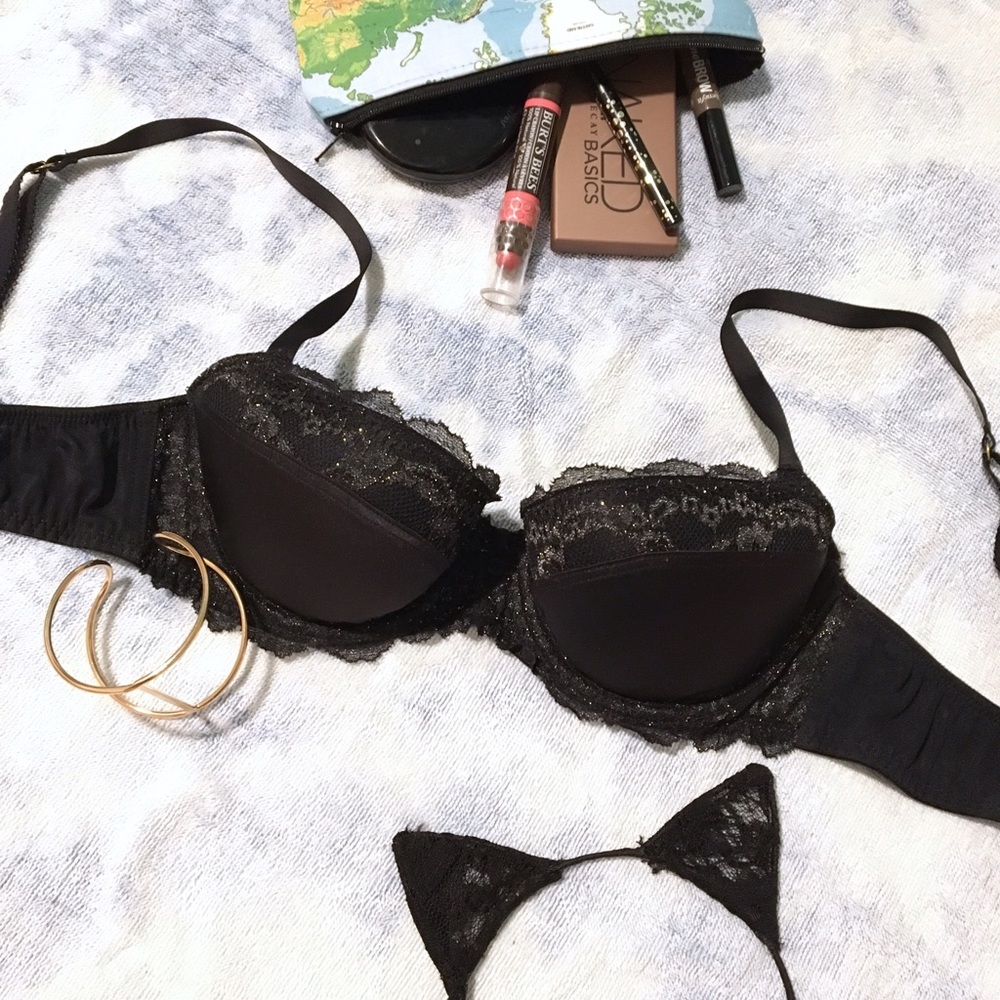 Aerie Black Balconet Bra