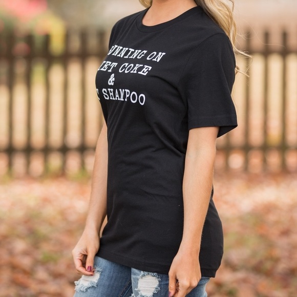 << Dry Shampoo & Diet Coke Graphic Tee >> - Picture 3 of 5