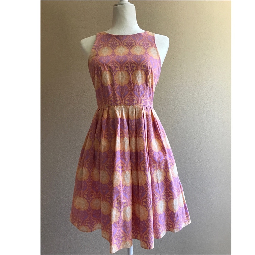 ASOS skater dress in pretty wallpaper print